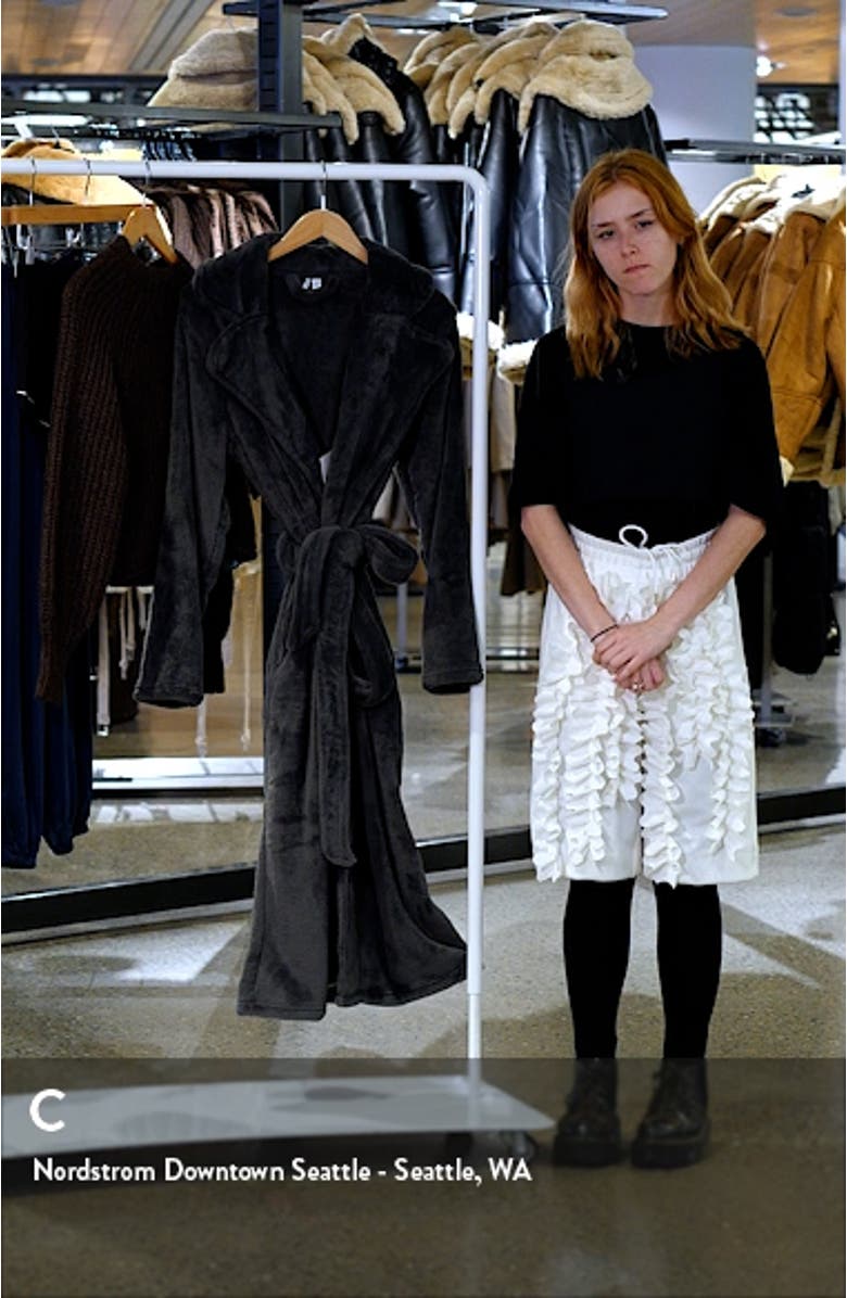 Plush Notch Collar Robe, sales video thumbnail