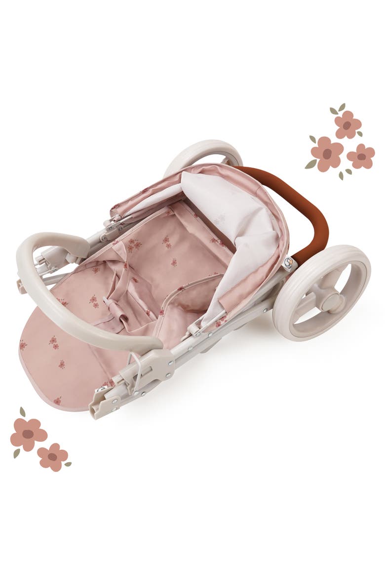 Ballet Flora Mabelle Duo Twin Doll Stroller, Alternate, color, Multicolored