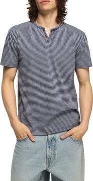 Lucky Brand Stripe Venice Burnout Henley