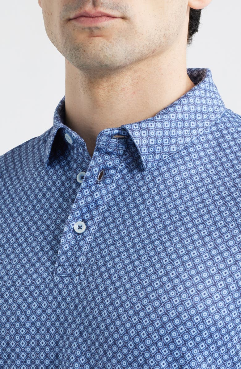 Johnston & Murphy XC+<sup>™</sup> Apex Performance Polo, Alternate, color, Navy Medallion
