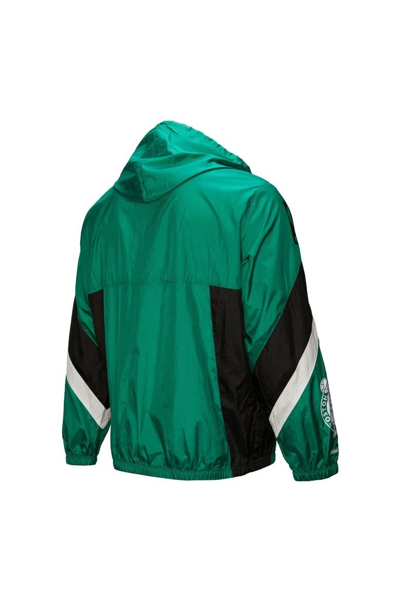 Men's Mitchell & Ness Kelly Green Boston Celtics Hardwood Classics Team Origins Anorak Quarter-Zip Windbreaker Jacket, Alternate, color, Kelly Green