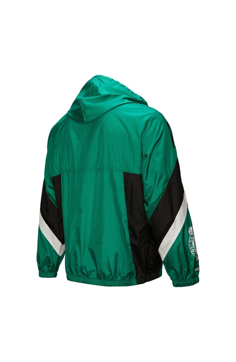 Mitchell & Ness Men's Mitchell & Ness Kelly Green Boston Celtics Hardwood Classics Team Origins Anorak Quarter-Zip Windbreaker Jacket, Alternate, color, Kelly Green