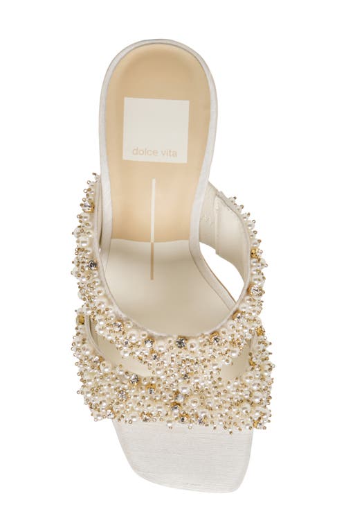 Dolce Vita Gitel Rhinestone Sandal In Ivory Rhinestone