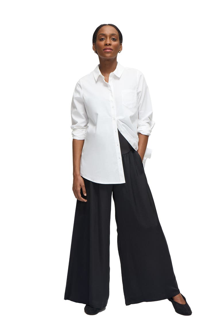 Flowy Woven Maternity Pant, Alternate, color, Black