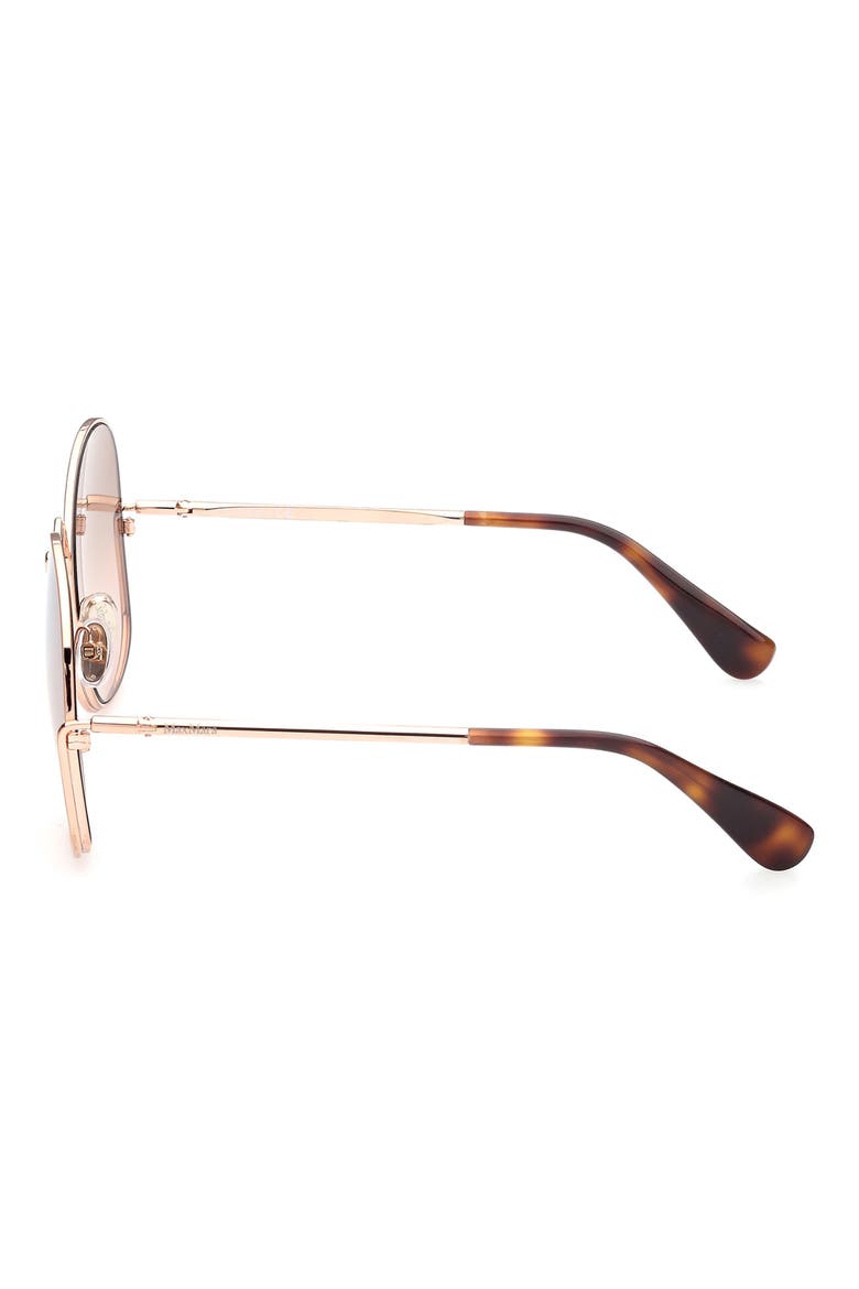 60mm Geometric Sunglasses, Alternate, color, GOLD/ OTHER / BROWN MIRROR