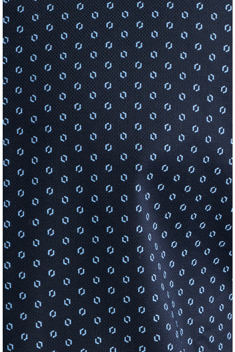 Hank Kent Slim Fit Stretch Cotton Dresss Shirt, Alternate, color, DARK BLUE