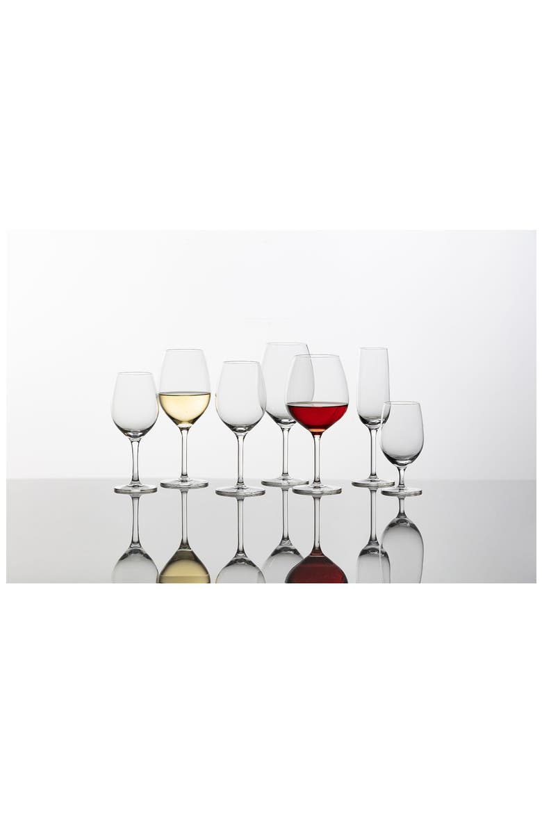 Banquet Set of 6 White Wine Glasses, Alternate, color, CLEAR