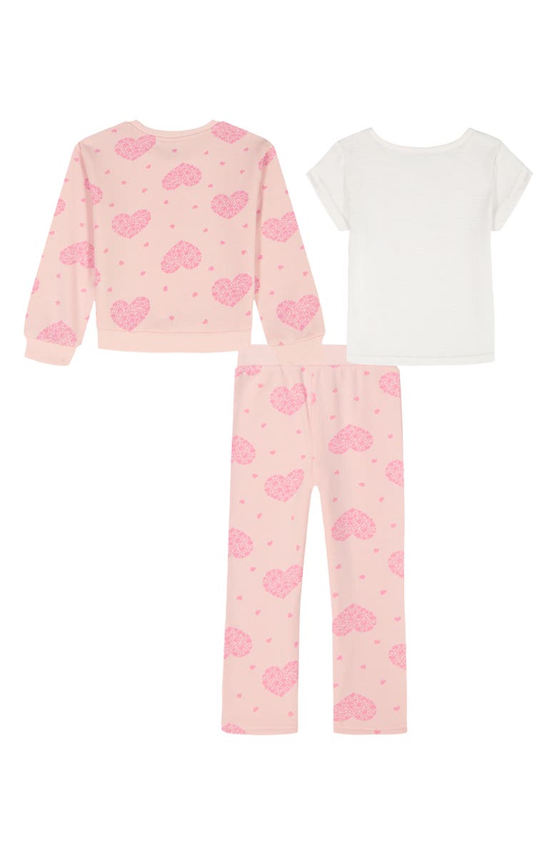 Juicy Couture Graphic T-Shirt, Sweatshirt & Leggings Set, Alternate, color, 