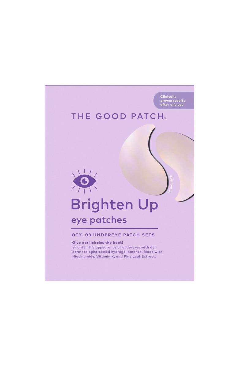 The Good Patch Brighten-Up Undereye Hydrogel Patch, Main, color, NO COLOR