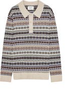 NN07 Robbie 60004 Fair Isle Polo Sweater
