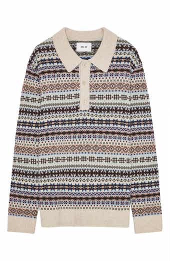 NN07 Robbie 60004 Fair Isle Polo Sweater