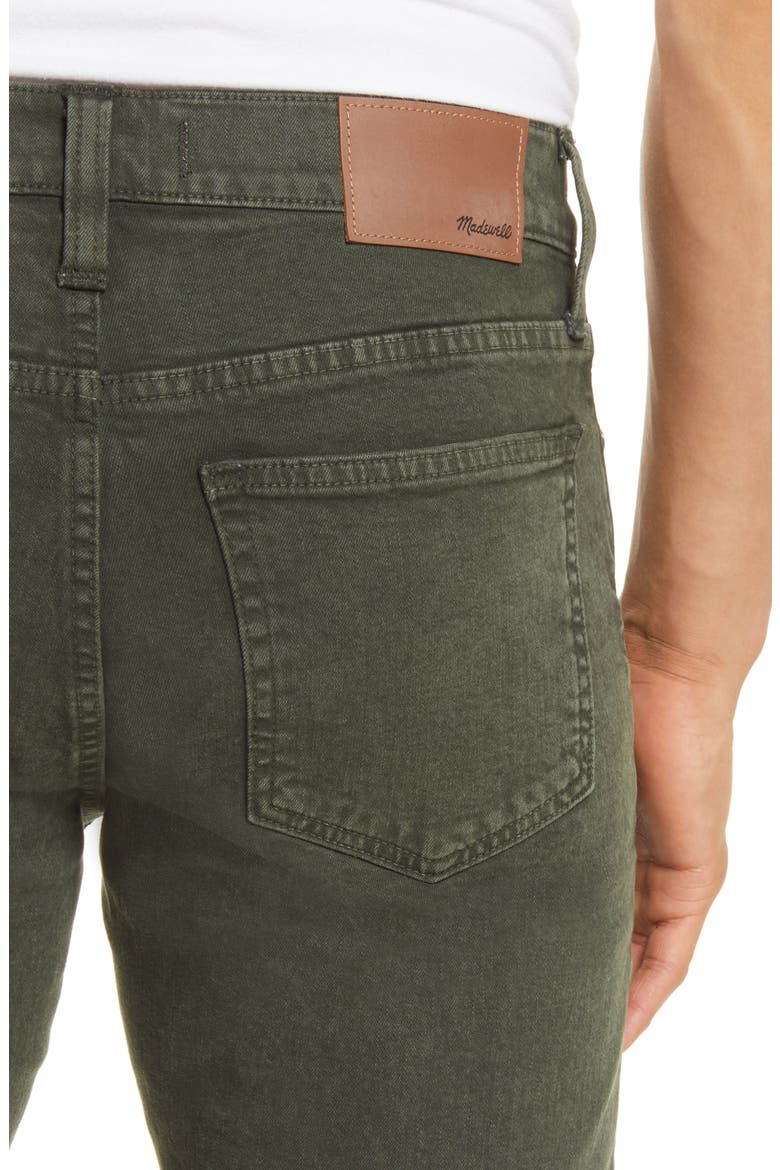 Garment Dyed Slim Everyday Flex Jeans, Alternate, color, TENT GREEN