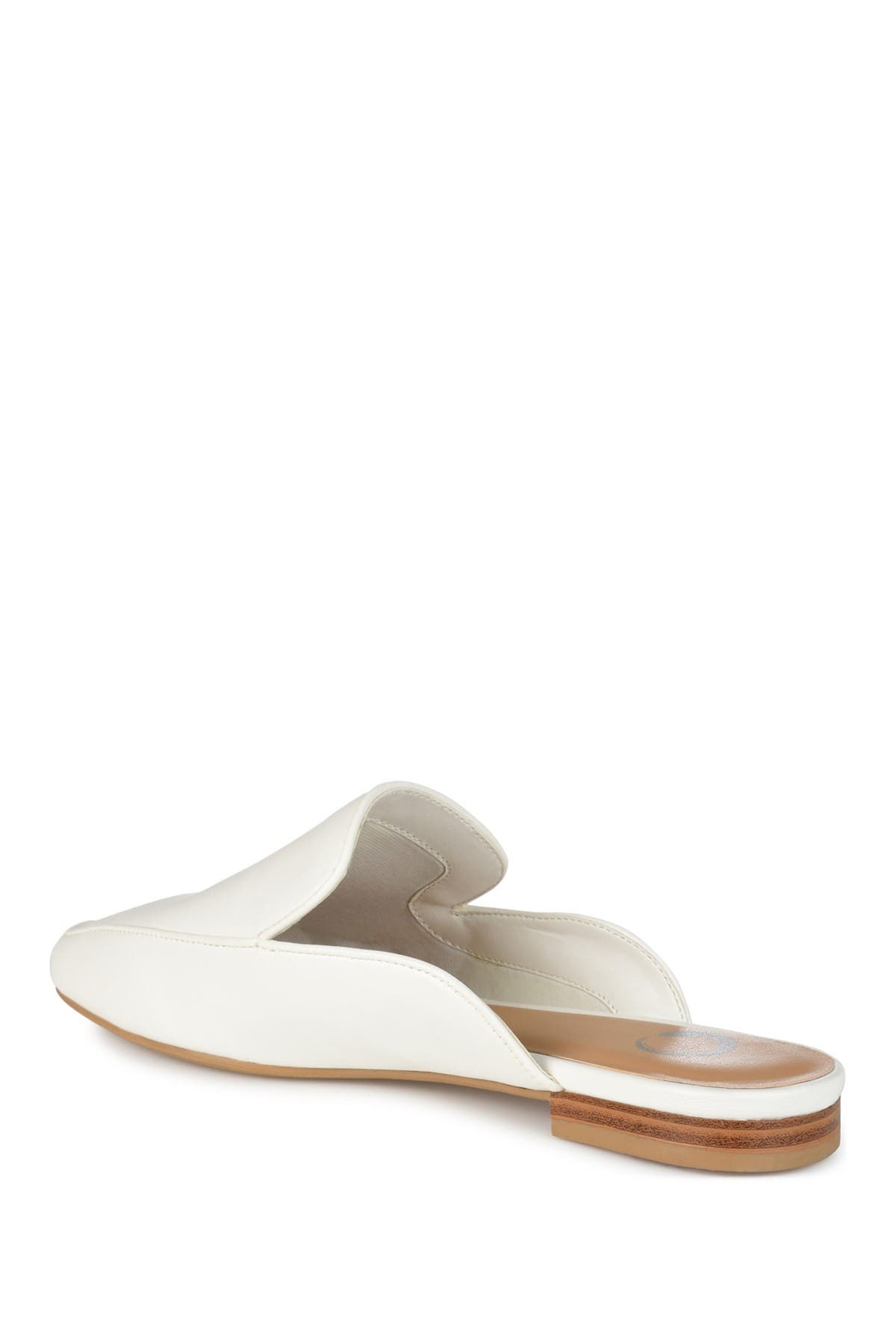 Journee Collection JOURNEE Akza Flat Mule, Alternate, color, White