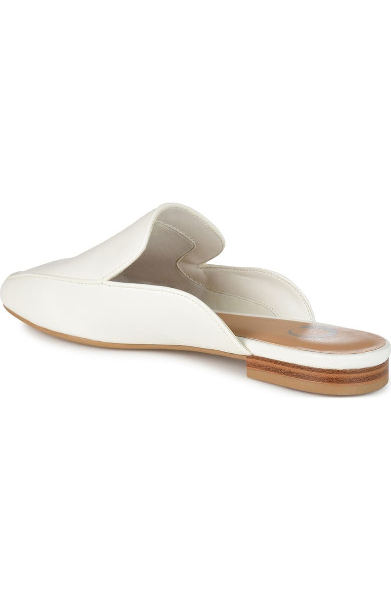 Journee Collection JOURNEE Akza Flat Mule, Alternate, color, White