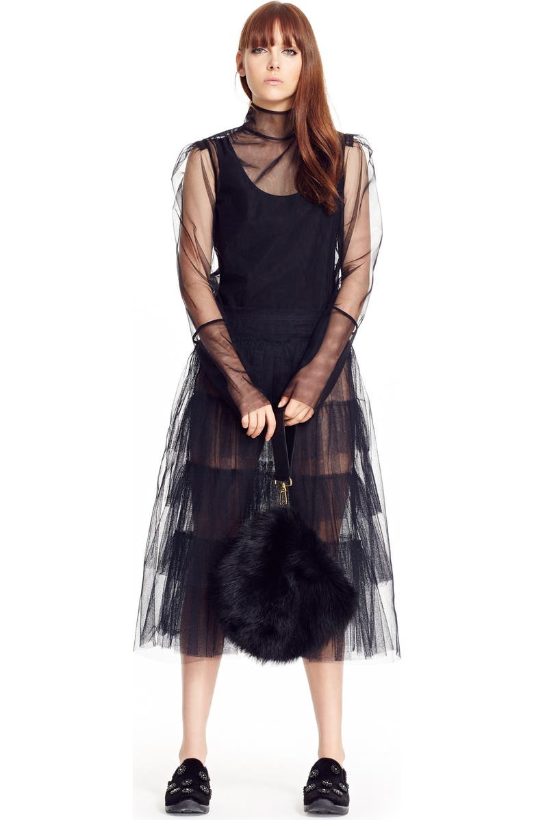 Simone Rocha Genuine Shearling Puff Clutch, Alternate, color,