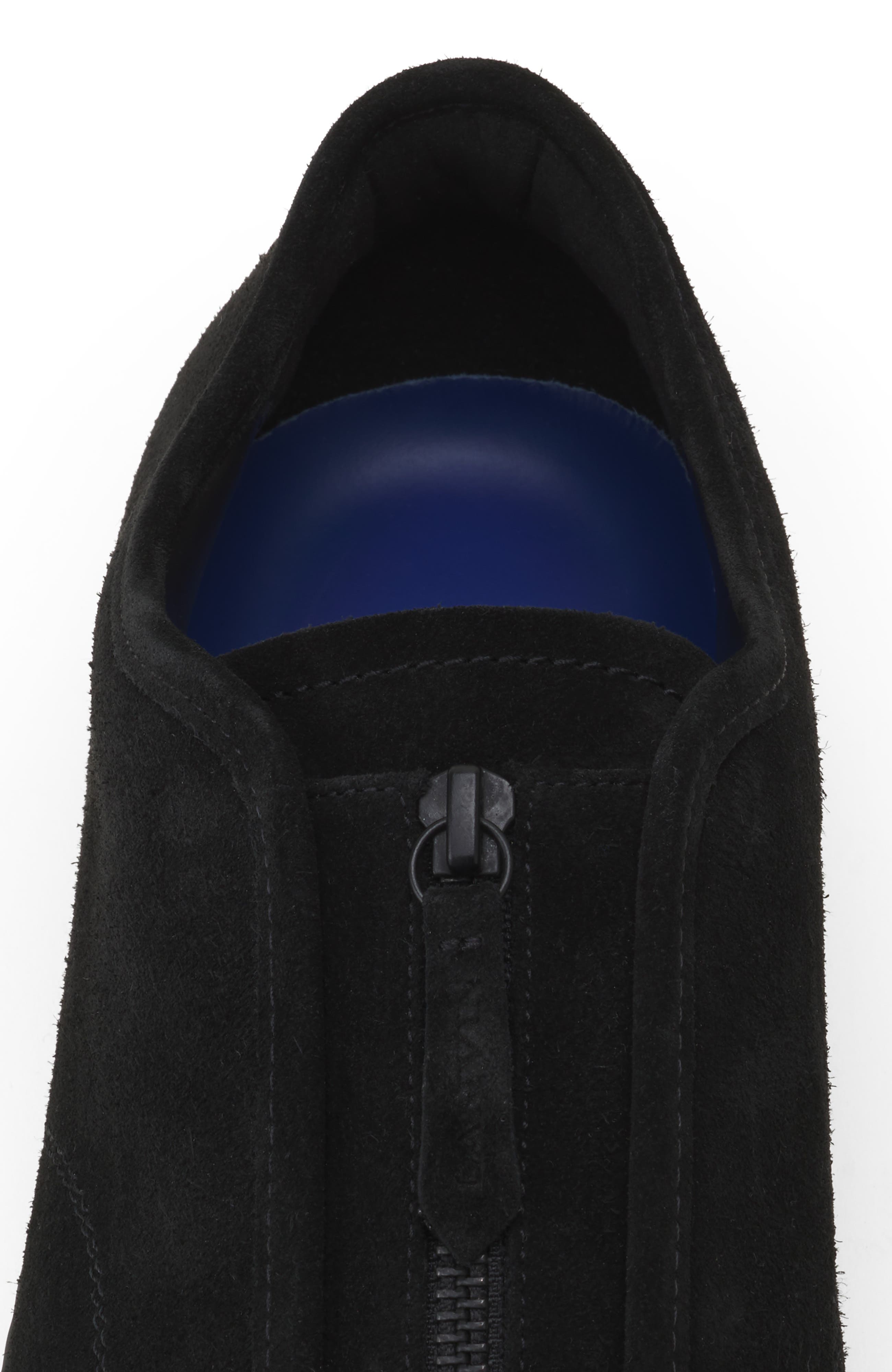 Dbb1 Suede Zip Sneakers, Alternate, color, Black
