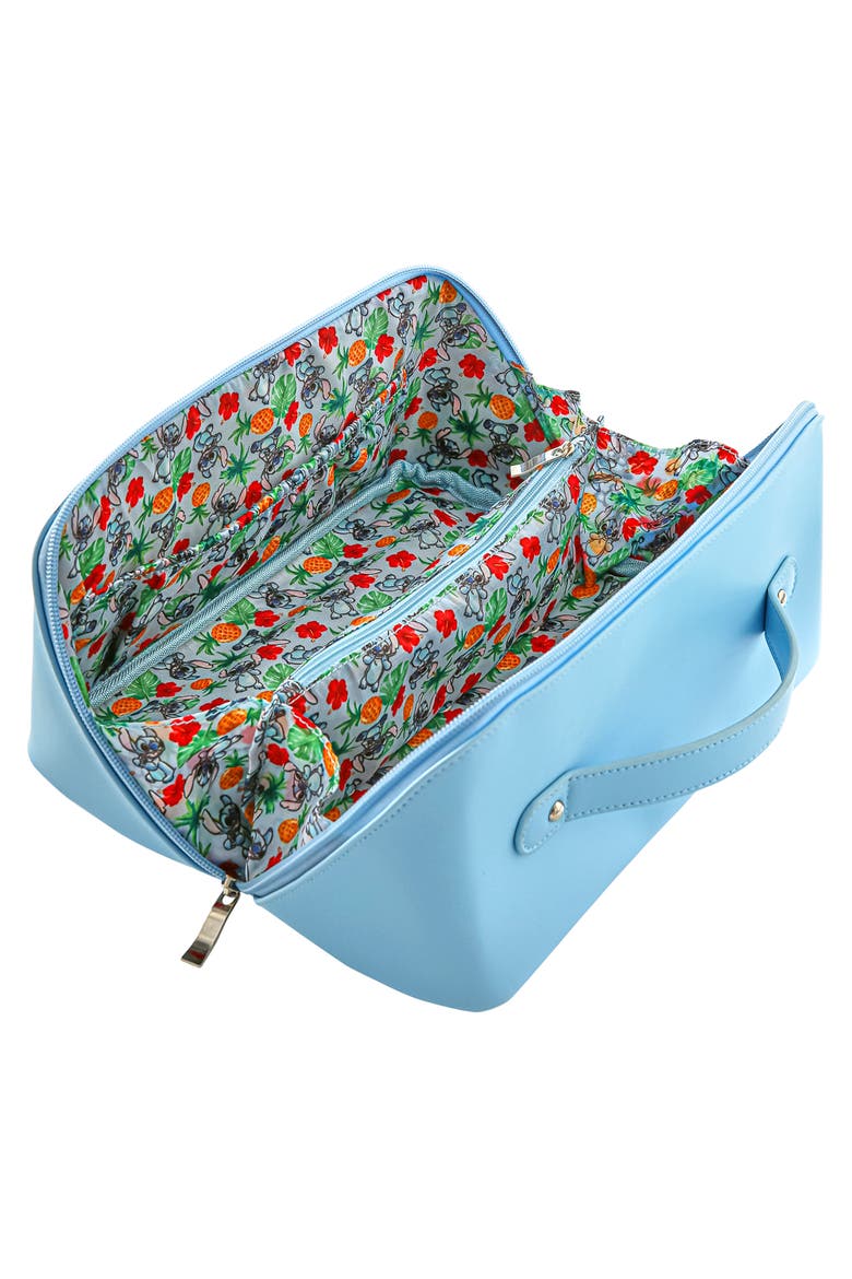 Stitch Makeup Bag Zip Closure, Alternate, color, Blue