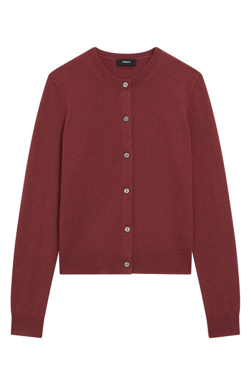 Theory Cashmere Cardigan In Red