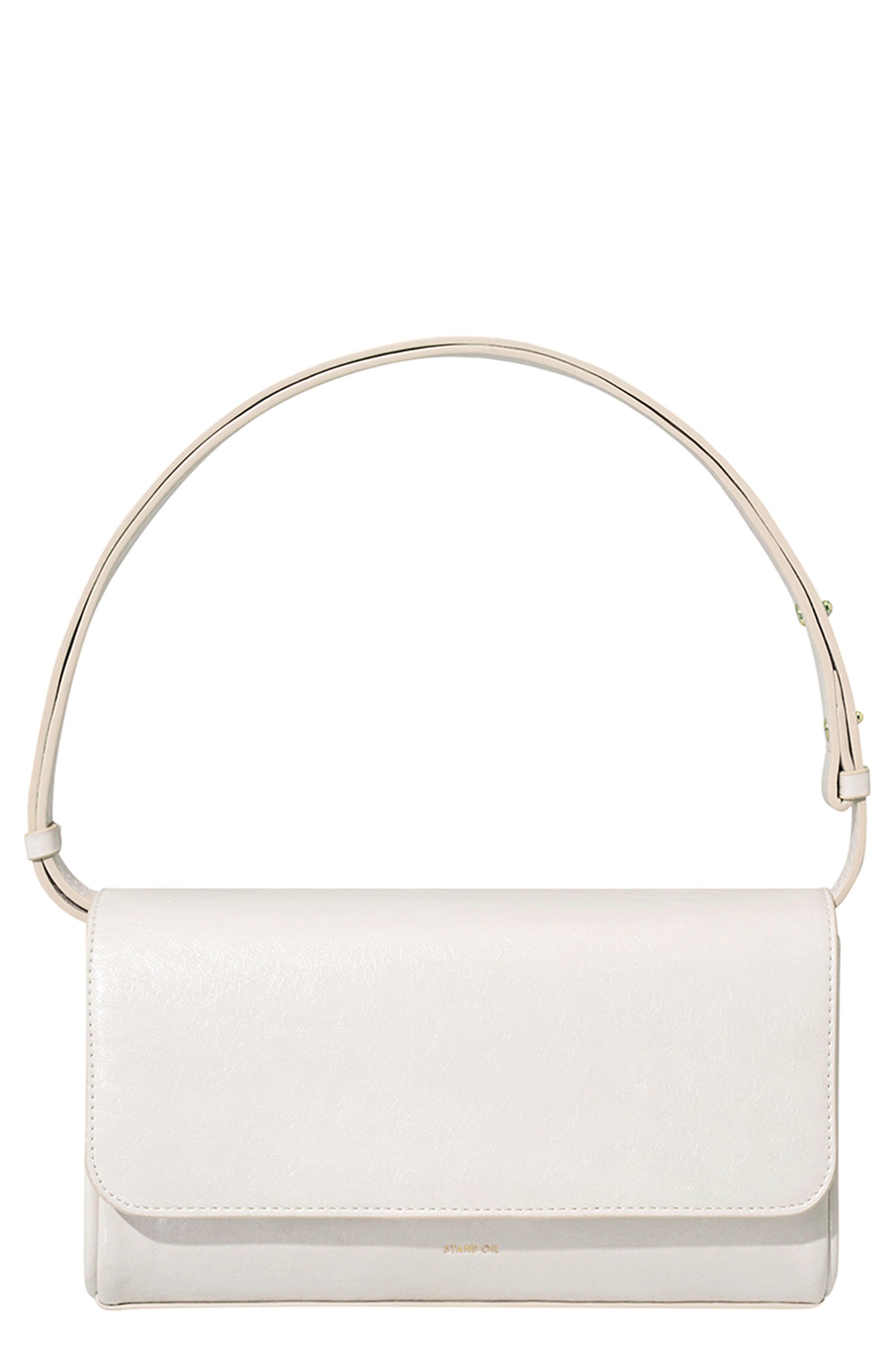 Stand Oil Classic Faux Leather Shoulder Bag, Main, color, Cream