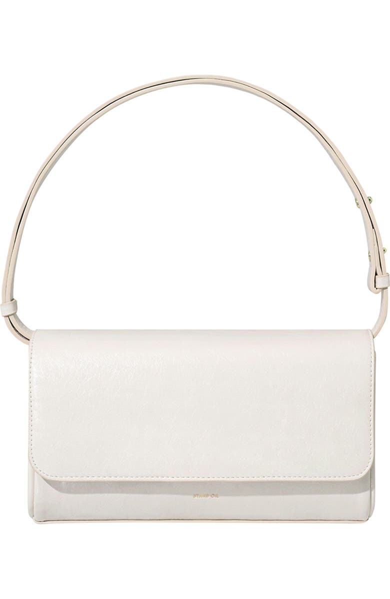 Stand Oil Classic Faux Leather Shoulder Bag, Main, color, Cream