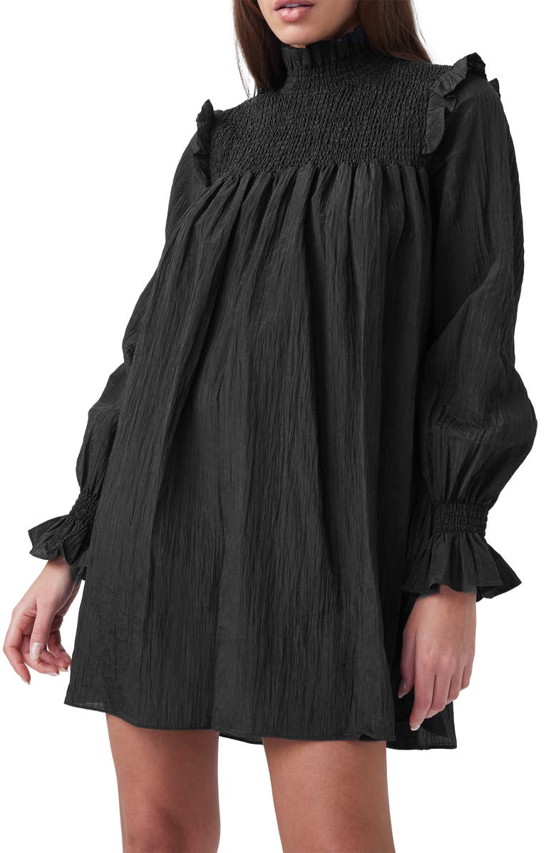 French Connection Boza Smock Detail Long Sleeve Dress, Alternate, color,