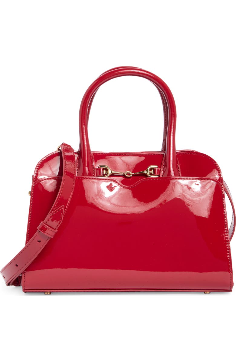 Sam Edelman Loraine Small Bowler Satchel Bag, Main, color, Red