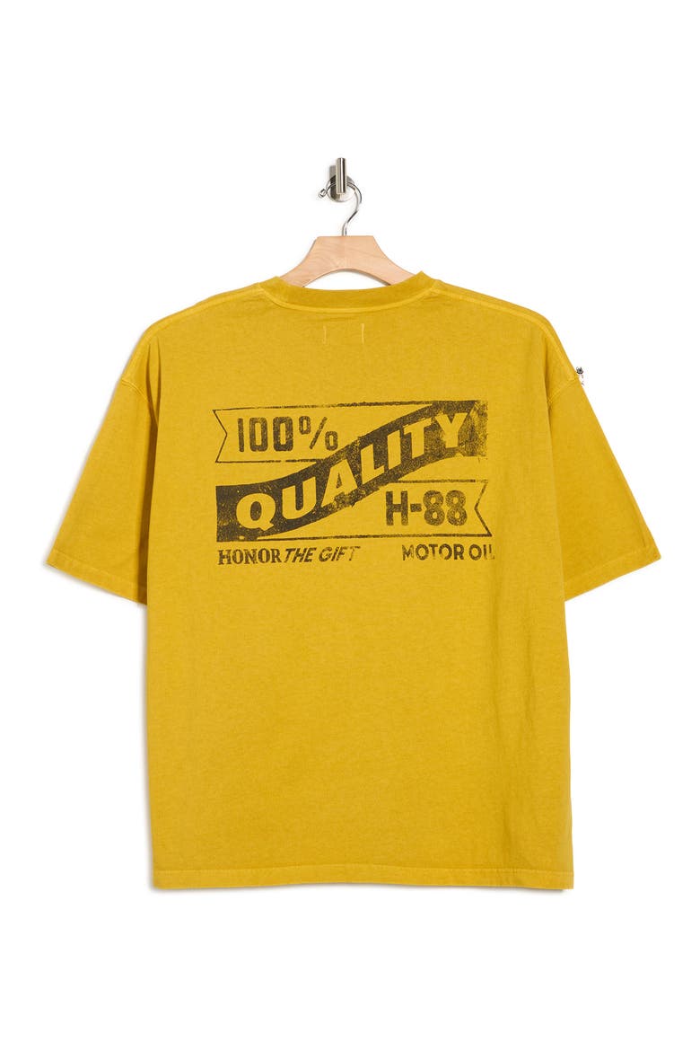 Motor Oil Graphic T-Shirt, Alternate, color, YELLOW