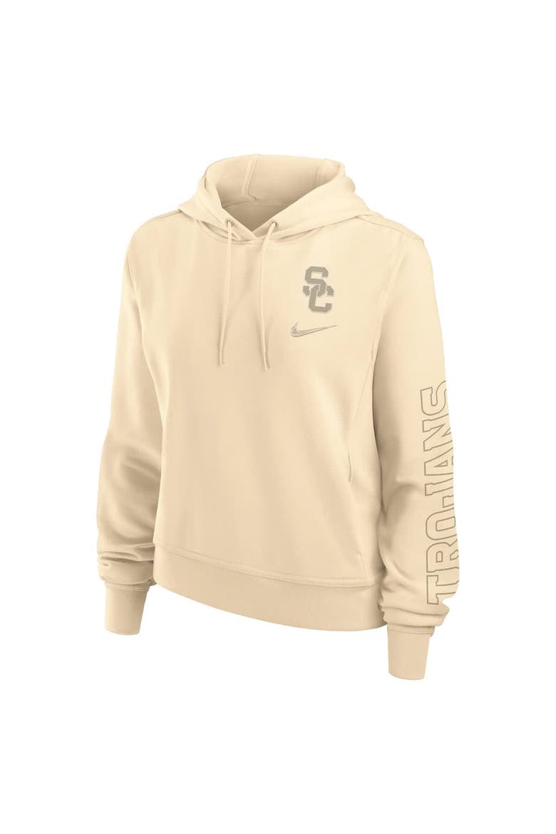 Women's Nike Tan USC Trojans One Pullover Hoodie, Alternate, color, Tan