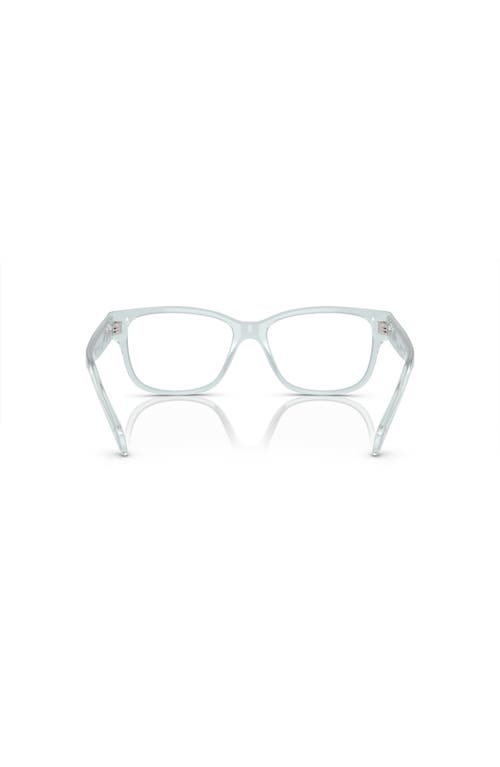 Swarovski 54mm Rectangle Optical Glasses In Silver