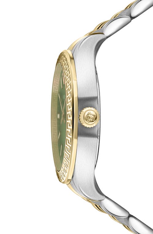 Versace Women's Hellenyium Two-tone Stainless Steel Bracelet Watch, 36mm In Two Tone