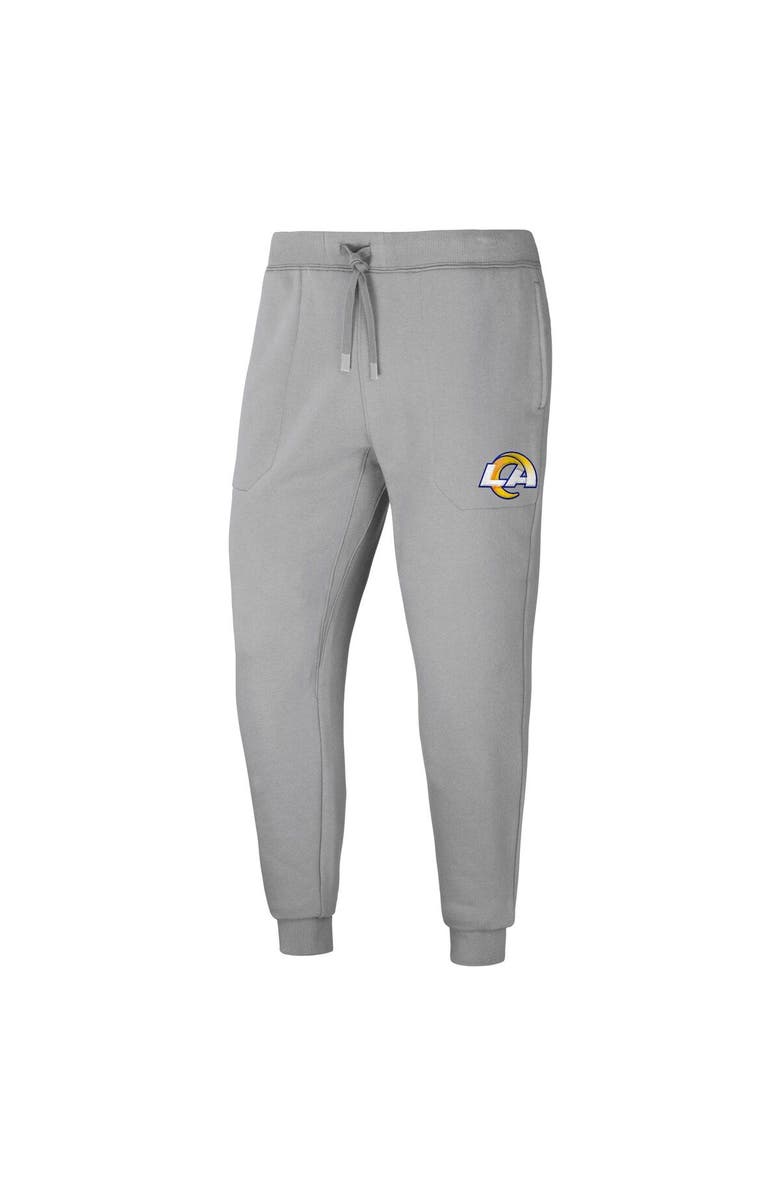 NFL X DARIUS RUCKER Men's NFL x Darius Rucker Collection by Fanatics Gray Los Angeles Rams Fleece Jogger Pants, Alternate, color, 