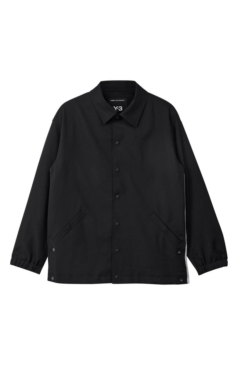 Y-3 Snap Front Recycled Polyester Jacket, Main, color, 