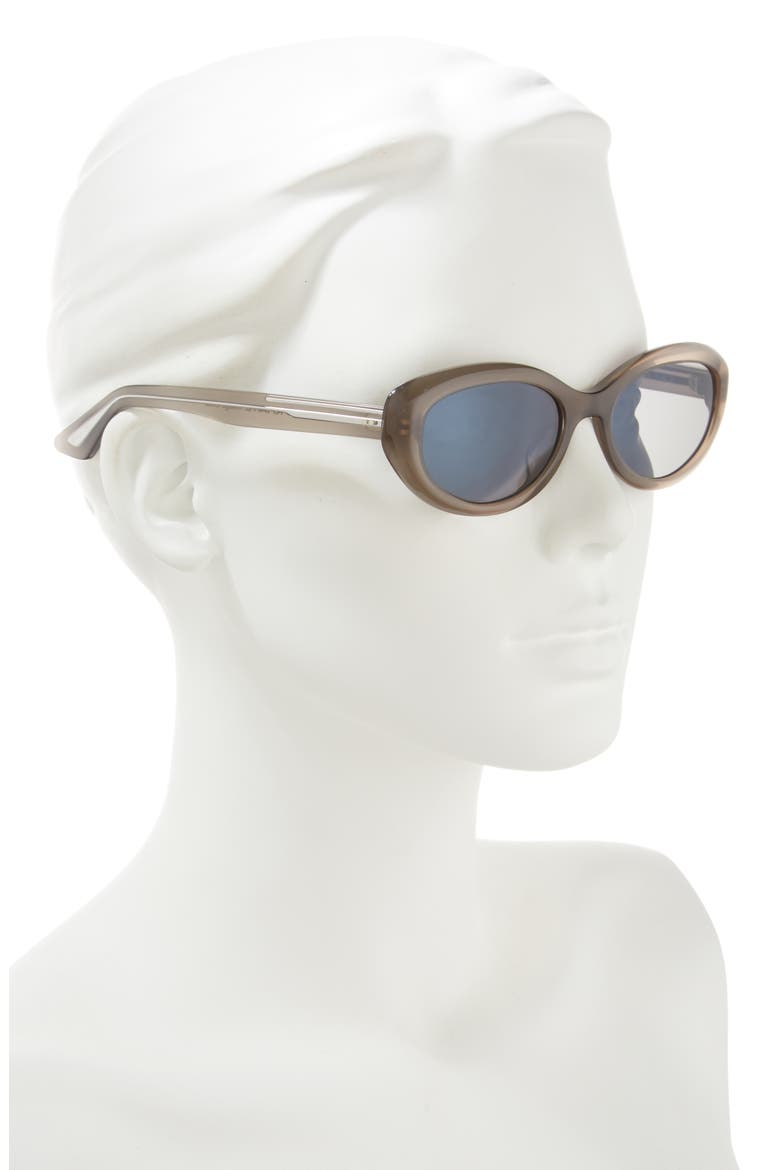 x KHAITE 1968C 53mm Oval Sunglasses, Alternate, color, TAUPE