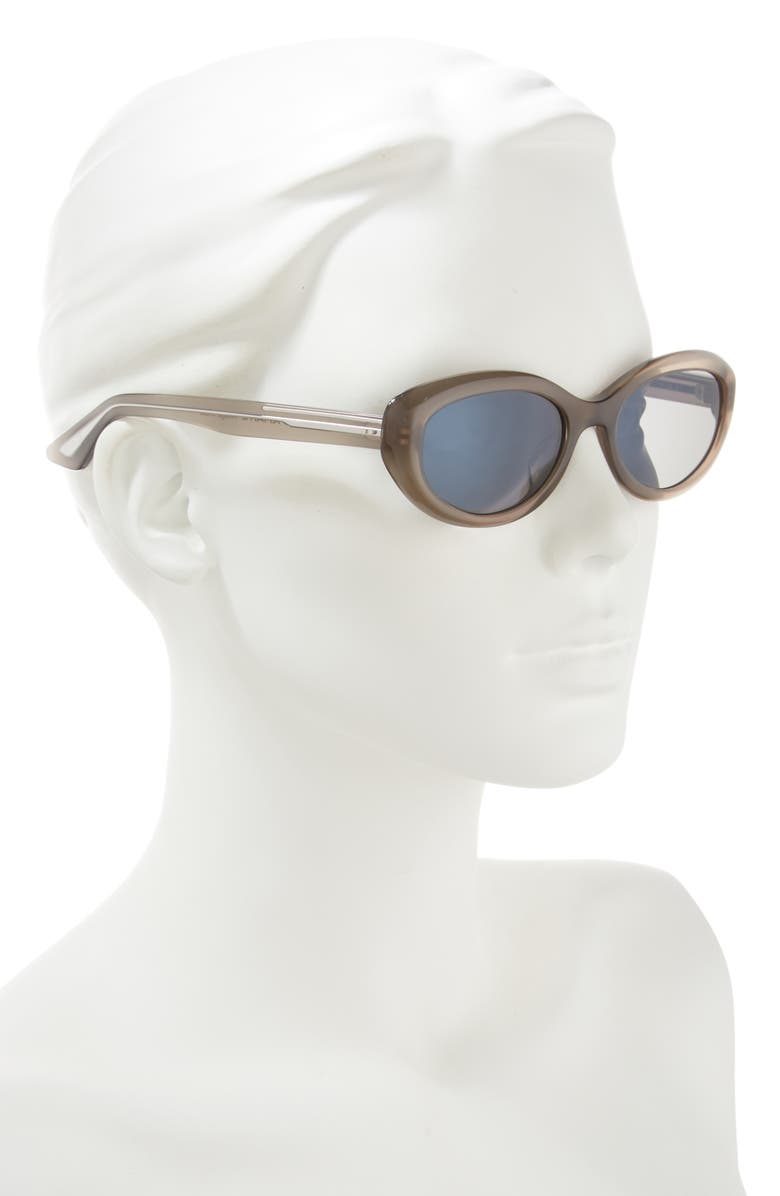 Oliver Peoples x KHAITE 1968C 53mm Oval Sunglasses, Alternate, color, Taupe