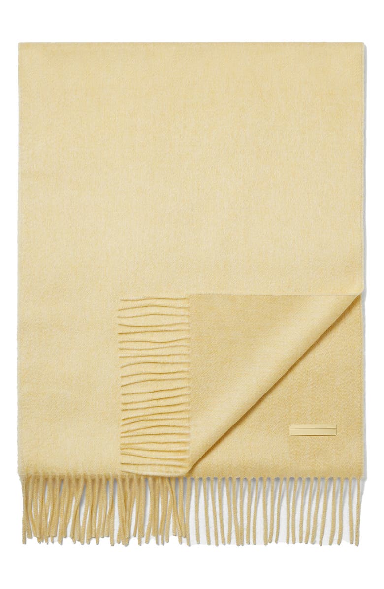 ZEGNA Oasi Cashmere Scarf, Alternate, color, Pastel Yellow