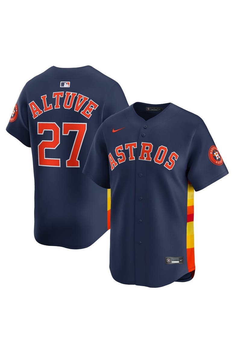 Men's Nike Jose Altuve Navy Houston Astros Alternate Limited Player Jersey, Alternate, color, Navy