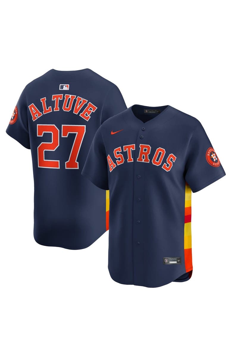 Nike Men's Nike Jose Altuve Navy Houston Astros Alternate Limited Player Jersey, Alternate, color, Navy