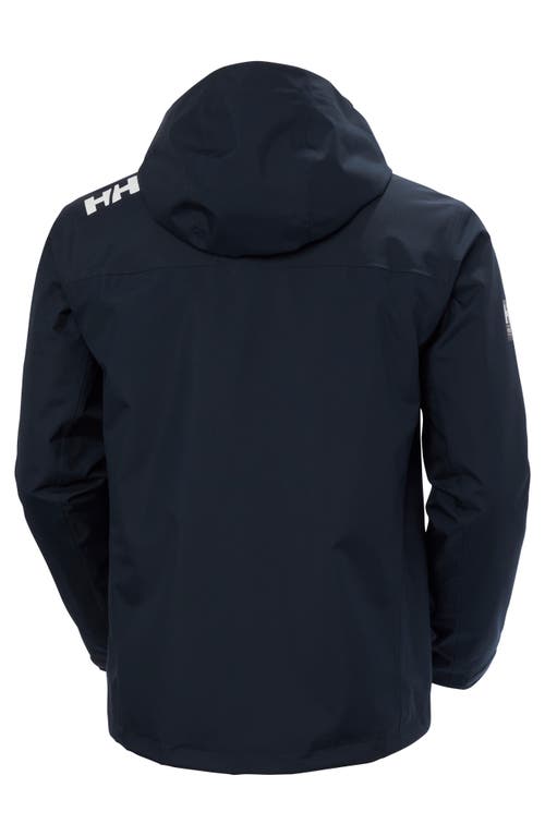 Helly Hansen Hooded Crew 2.0 Waterproof Midlayer Sailing Jacket In Navy