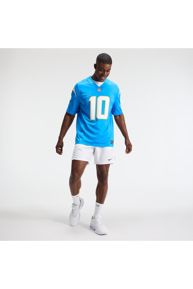 Men's Nike Justin Herbert Powder Blue Los Angeles Chargers Team Vapor F.U.S.E. Stitched Limited Jersey, Alternate, color, Powder Blue