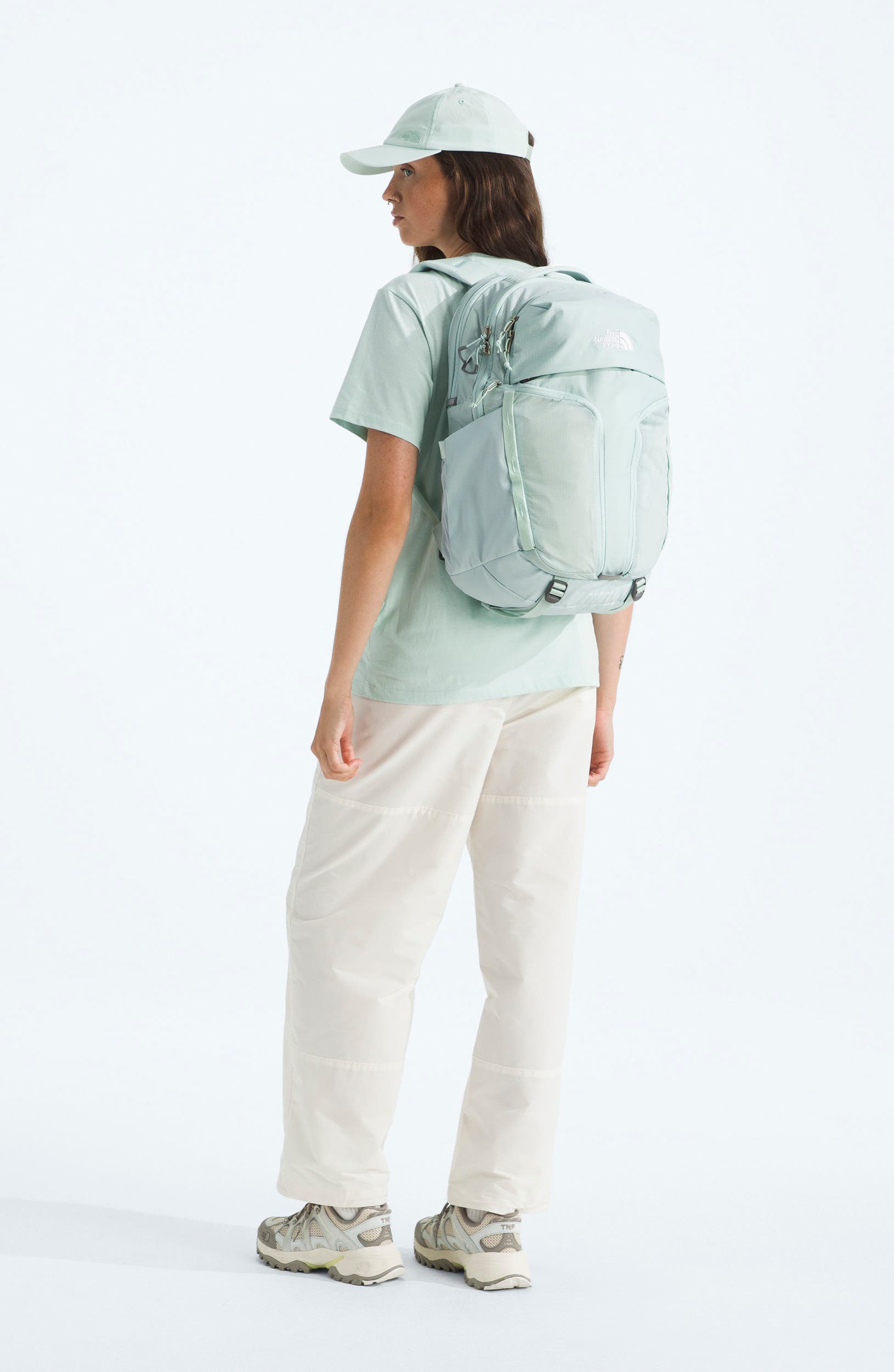 Surge Recycled Nylon Backpack, Alternate, color, OPAL FROST