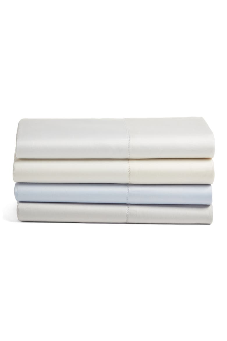 600 Thread Count Egyptian Cotton Flat Sheet, Alternate, color, GREY VAPOR