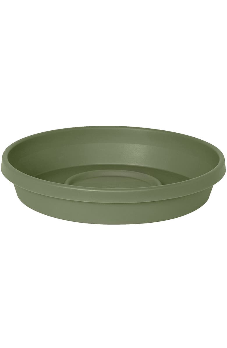 Bloem Terra 17 Inch Resin Saucer, Main, color, Green