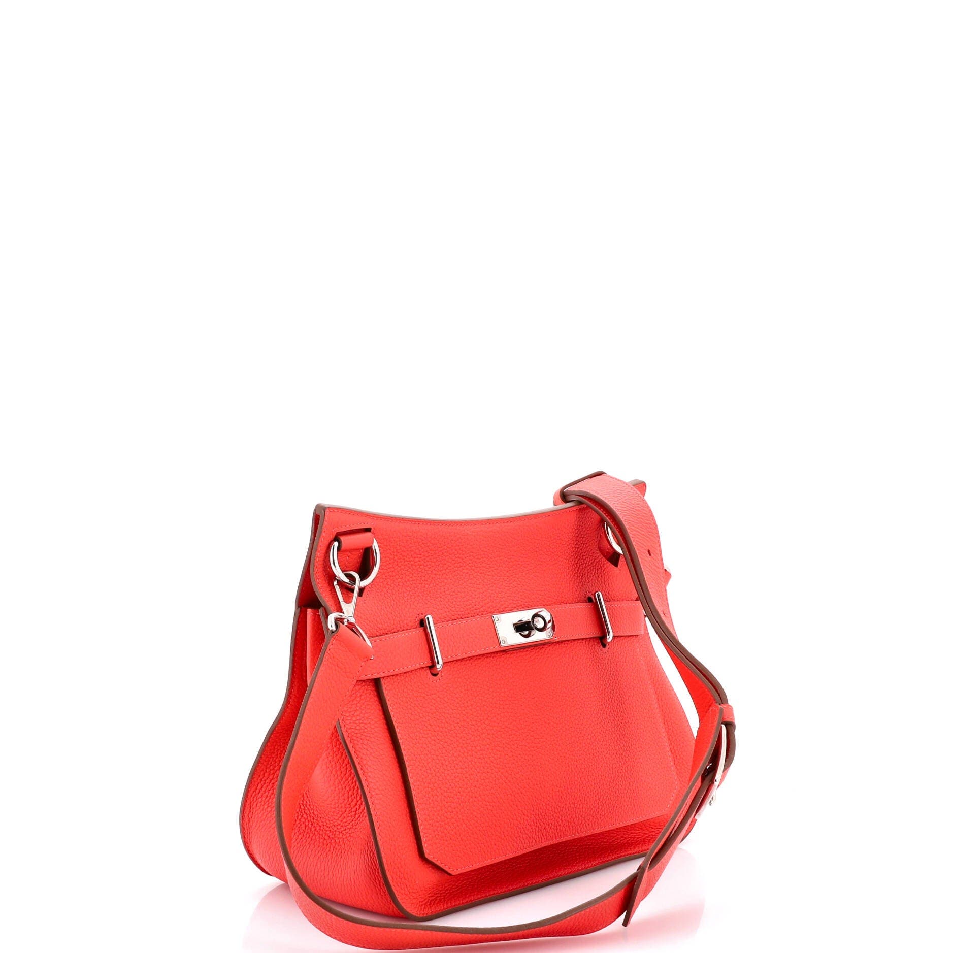 Pre-Owned Hermes Jypsiere Bag Clemence 31, Alternate, color, Rouge Pivoine