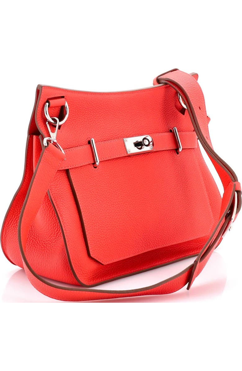 Pre-Owned Hermes Jypsiere Bag Clemence 31, Alternate, color, Rouge Pivoine
