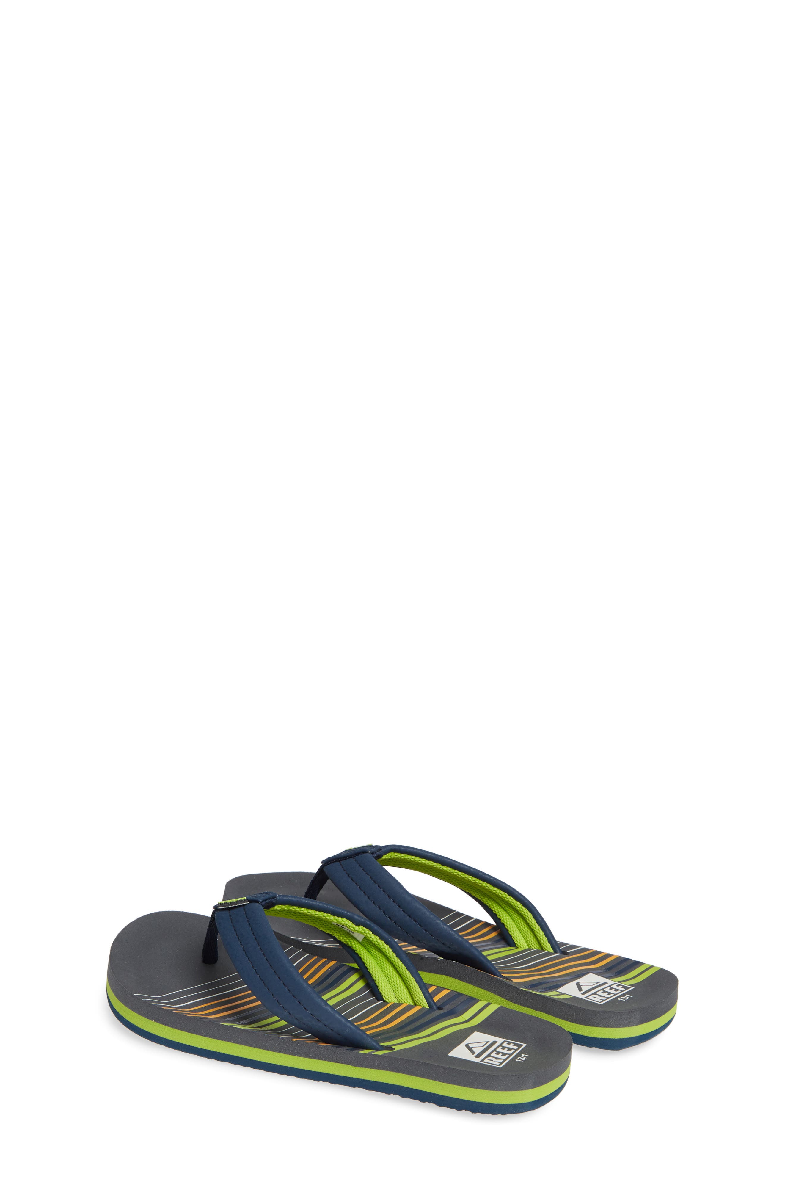 Ahi Flip Flop, Alternate, color, STRIPE GREEN