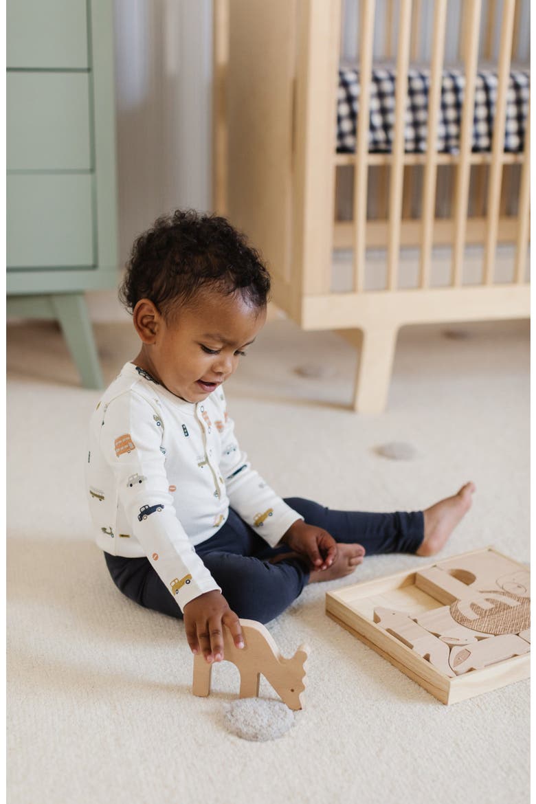 Henley Organic Cotton Bodysuit, Alternate, color, RUSH HOUR