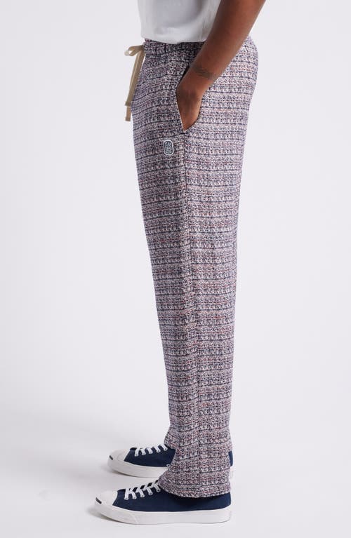 Standard Issue Tweed Drawstring Slacker Pants In Navy