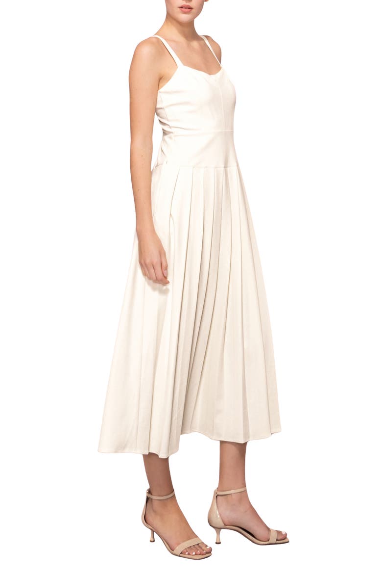 Pleated Sundress, Alternate, color, IVORY