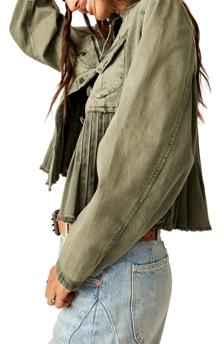 Free People Cassidy Denim Jacket, Alternate, color, 