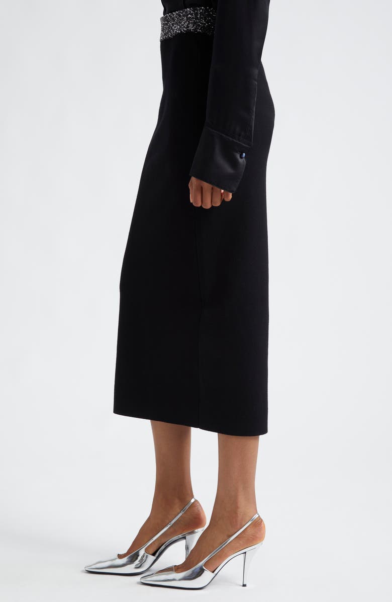A.L.C. Jane Sequin Embellished Knit Midi Pencil Skirt, Alternate, color, Black/ Silver